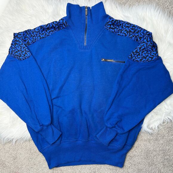 KAELIN SKIWEAR Vintage 80s Sweatshirt Womens Size Medium Skiing Winter Après Ski - Picture 1 of 7